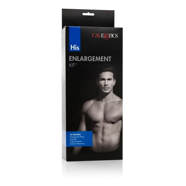 His Enlargement Kit Clear Penis Pump with Silicone Enhancers and Support Cages > Pumps > Penis Pumps