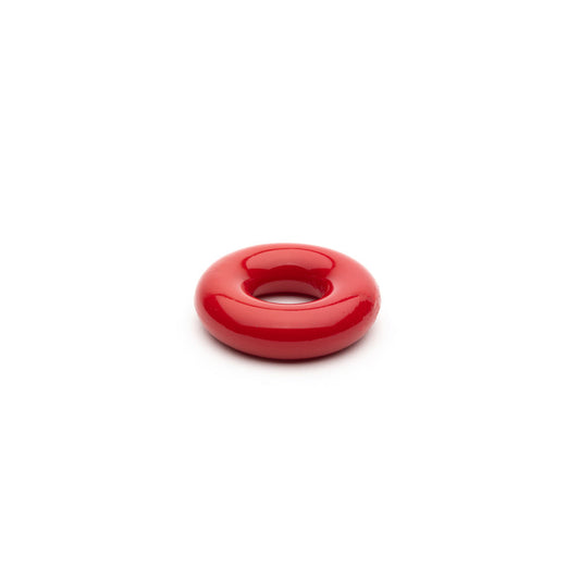 Sport Fucker Rubber Donut Cockring Set of 3 Red 5 Inch Stretch