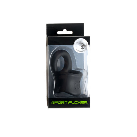 Sport Fucker Baller Ring - Cock Ring and Ball Stretcher - Black COCK RINGS Sling