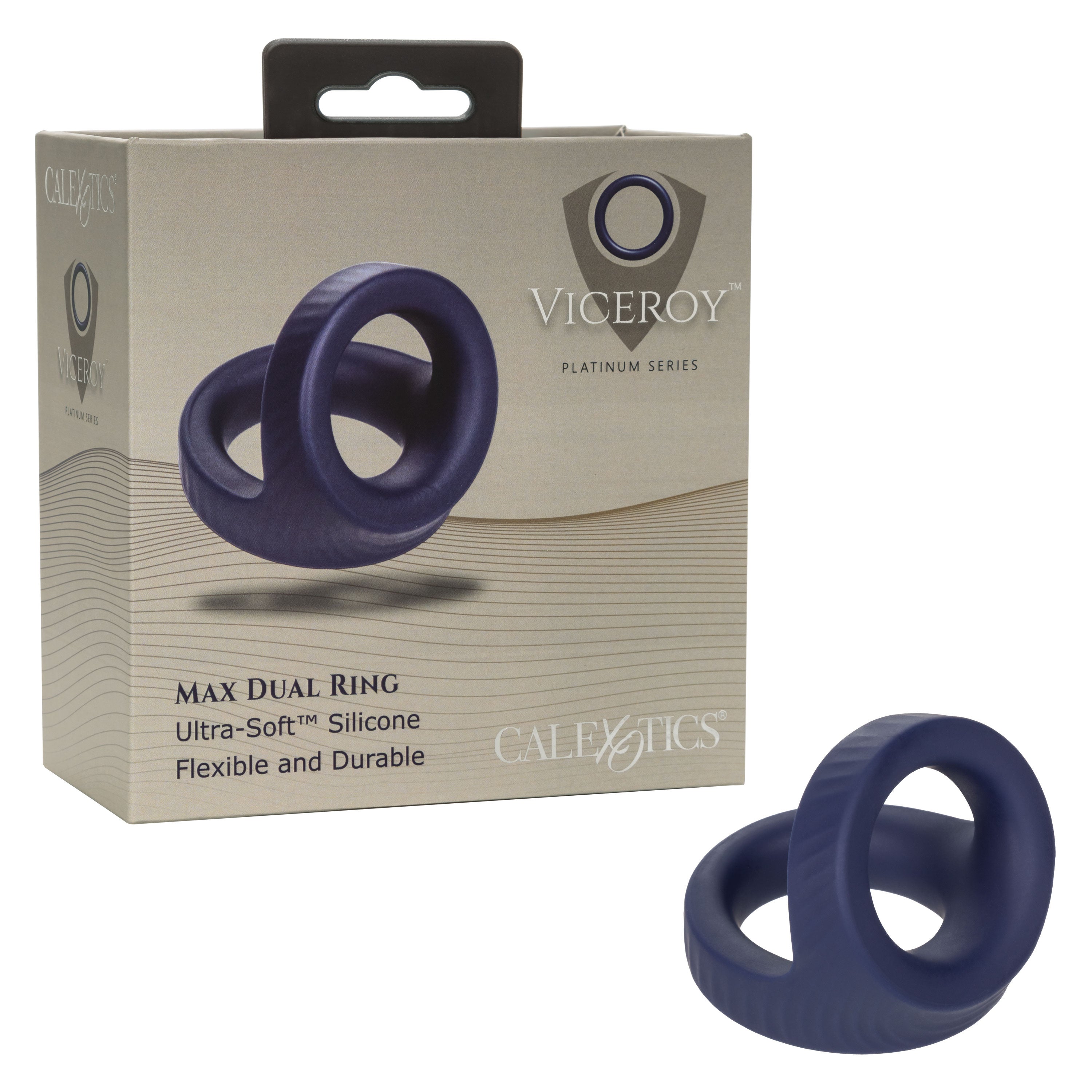 Viceroy Max Dual Silicone (Black) – Stretchy Stamina Cock Ring COCK RINGS Sling