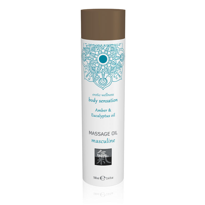 SHIATSU Massage Oil 100ml - Masculine Amber & Eucalyptus Scented > Essentials > Massage Oil