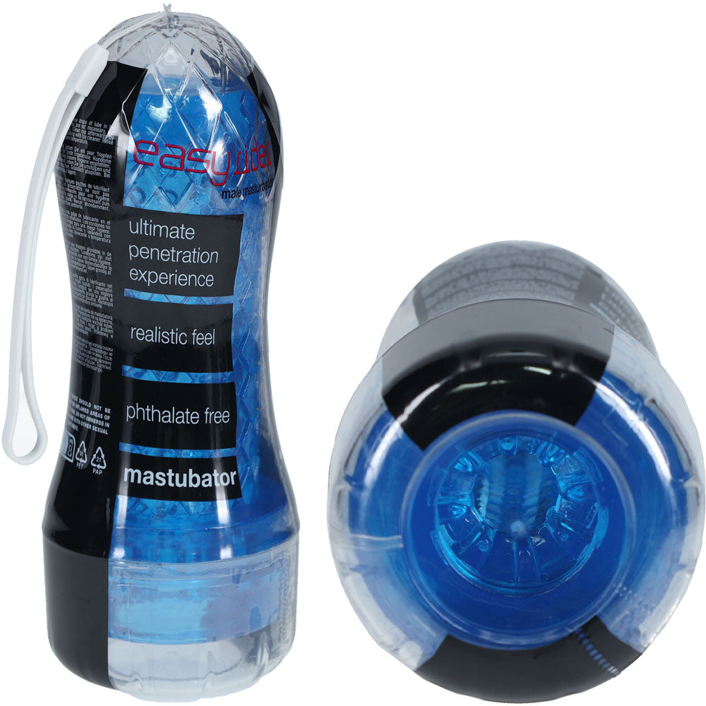SHOTS Easy Rider - Blue Compact Masturbator > Sex Toys For Men > Masturbators > Manual