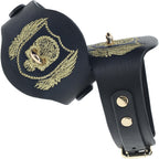 Ouch London Collection Handcuffs with Black PU Leather and Iridescent Hardware > Bondage Gear > Restraints