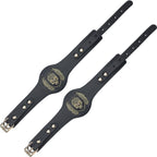 Ouch London Collection Handcuffs with Black PU Leather and Iridescent Hardware > Bondage Gear > Restraints