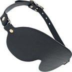 Ouch London Collection Blindfold Black PU Leather with Iridescent Hardware > Bondage Gear > Blindfolds