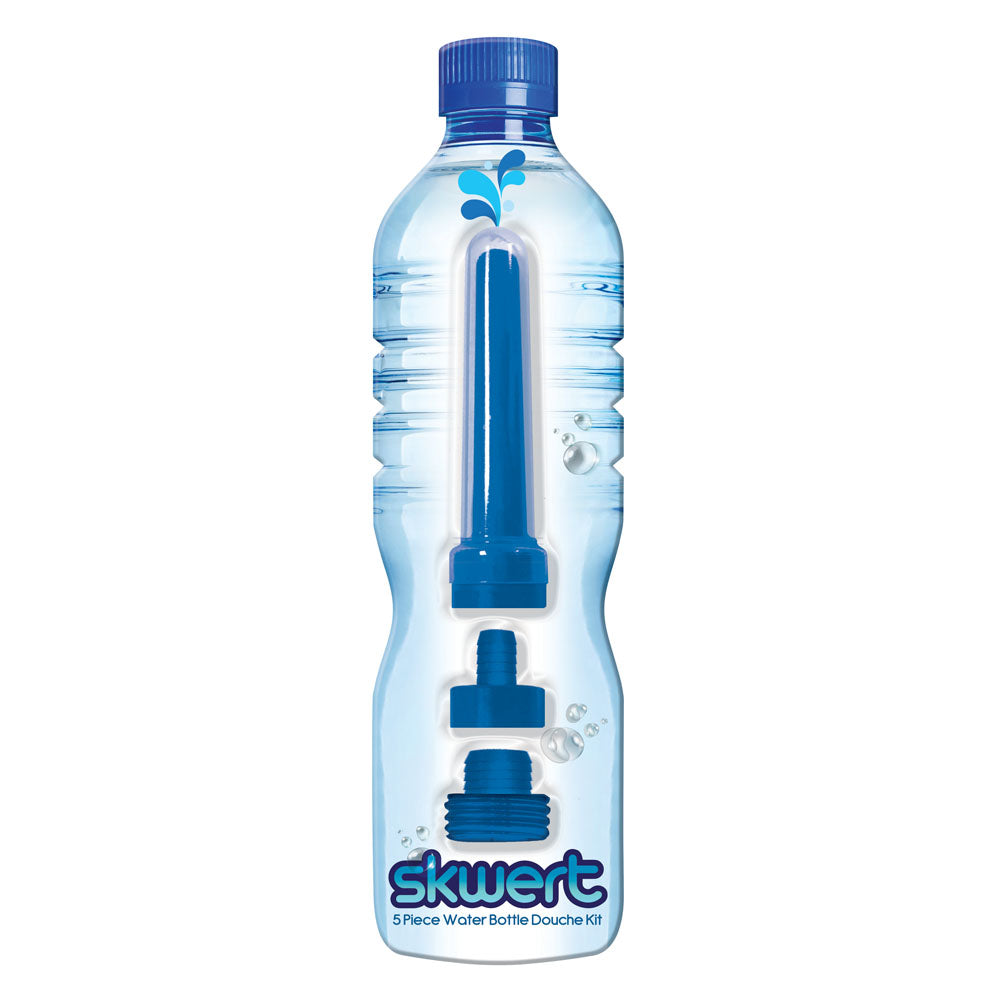 Skwert 5 Piece Water Bottle Converter Douche Kit – Portable Cleansing System Blue > Essentials > Douches