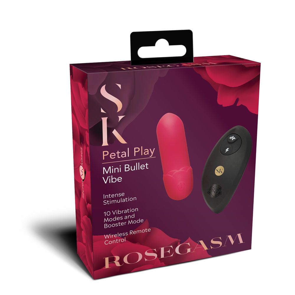 Rosegasm Petal Play Mini Bullet Vibe – Compact Bullet Vibrator > Sex Toys For Ladies > Clitoral Vibrators and Stimulators