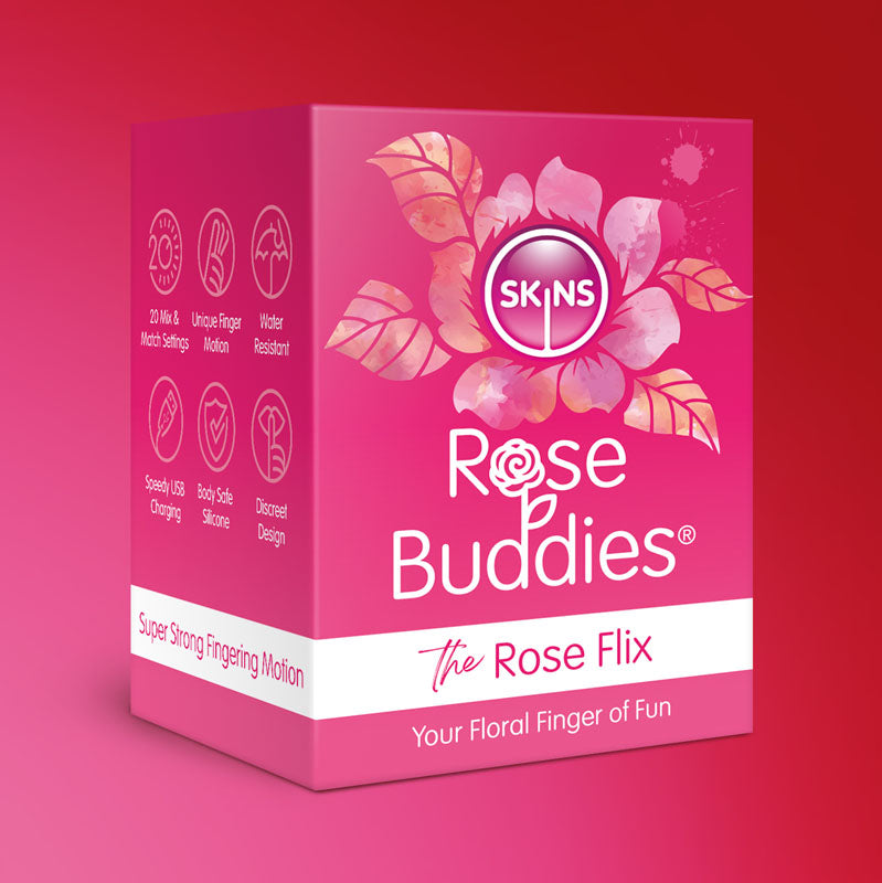 Skins Rose Buddies Rose Flix Clitoral Massager Pink > Sex Toys For Ladies > Rose Stimulators