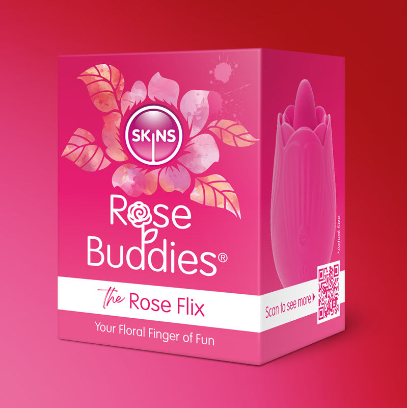 Skins Rose Buddies Rose Flix – Pocket-Sized Clitoral Massager Vibrator > Sex Toys For Ladies > Rose Stimulators