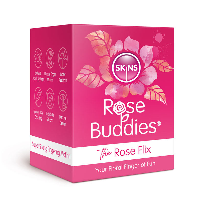 Skins Rose Buddies Rose Flix Clitoral Massager Pink > Sex Toys For Ladies > Rose Stimulators