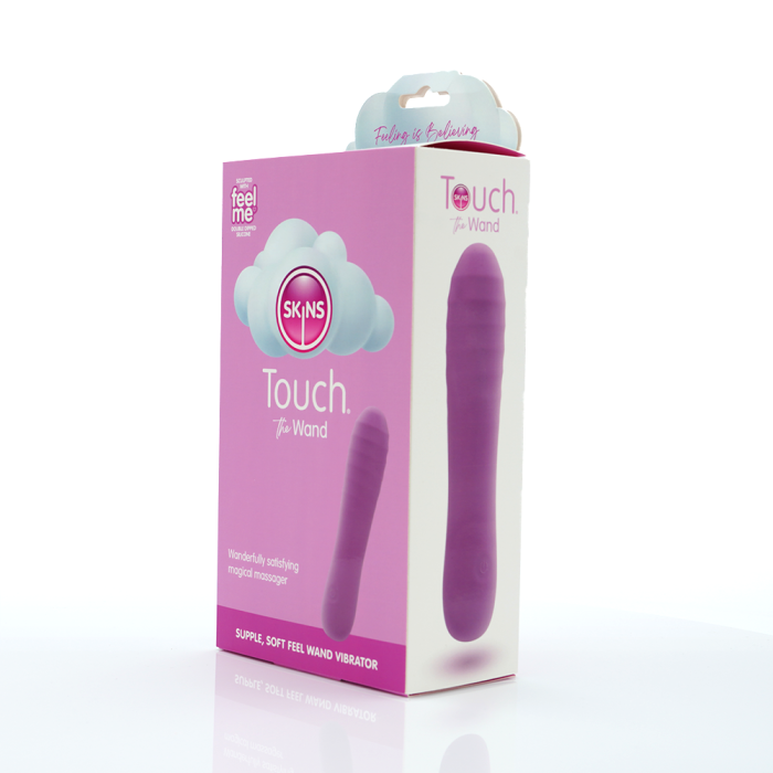 Skins Touch The Wand 165mm Silicone Pleasure Toy Pink Electric Massager