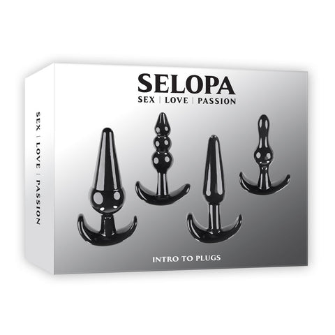 Selopa Intro To Plugs Black Butt Plugs Set of 4 Default Title Dilators
