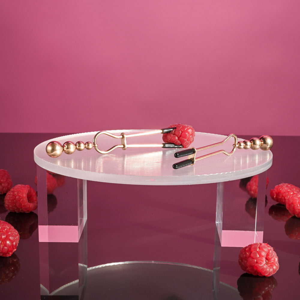 Selopa Beaded Nipple Clamps - Adjustable 5.7 Cm Size > Sex Toys > Nipple Clips