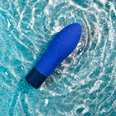 Selopa Cobalt Cutie - 4 Inch Silicone Rechargeable Bullet Vibrator BULLETS