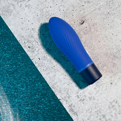Selopa Cobalt Cutie - 4 Inch Silicone Rechargeable Bullet Vibrator BULLETS