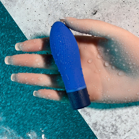 Selopa Cobalt Cutie - 4 Inch Silicone Rechargeable Bullet Vibrator BULLETS