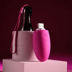 Selopa Vibrating Egg with Chrome Handle - Pink 11.9cm > Sex Toys For Ladies > Vibrating Eggs