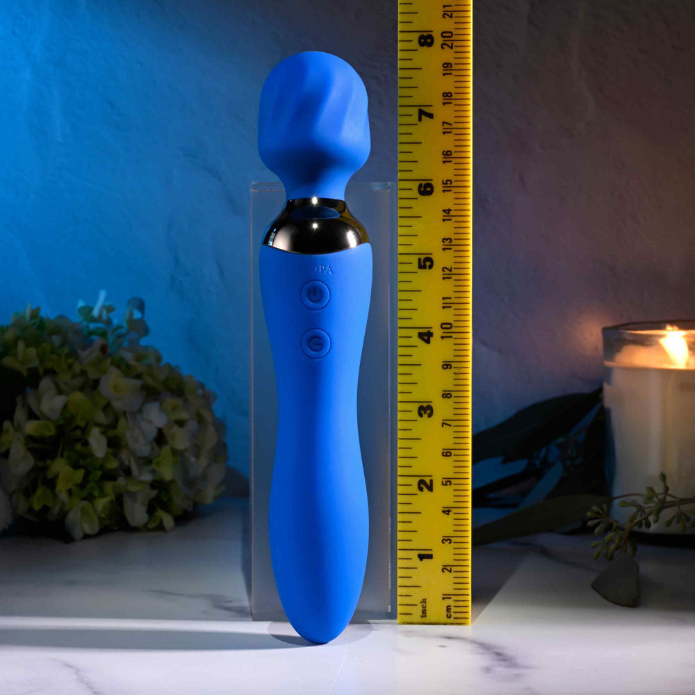 Blue Belle Double-Ended Vibrator with 7 Speeds Rechargeable Secondary image