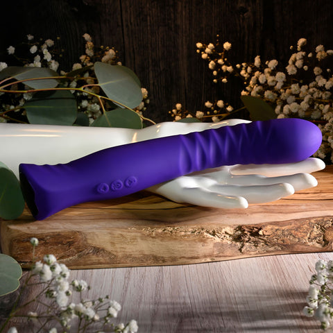 Selopa TRIXXXIE Vibrator 22.2cm Waterproof Silicone in Purple VIBRATORS