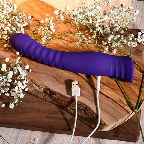 Selopa TRIXXXIE Vibrator 22.2cm Waterproof Silicone in Purple VIBRATORS