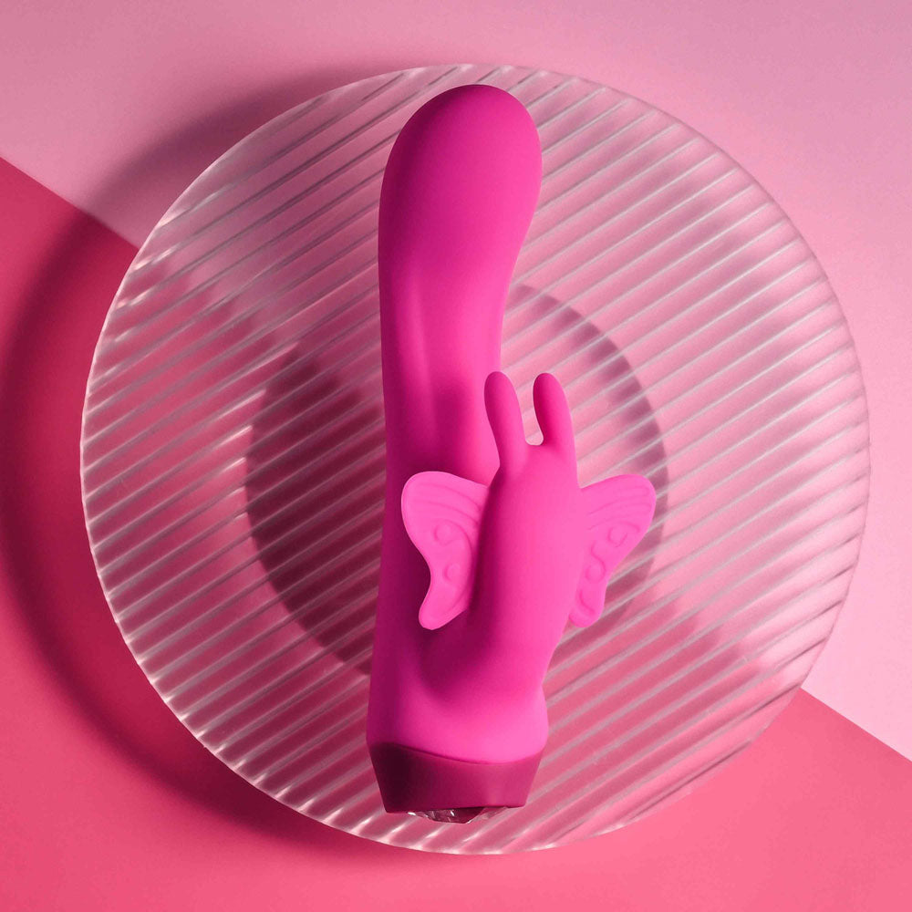 Selopa Butterfly Love - 13.8 cm USB Rechargeable Butterfly Vibrator VIBRATORS-RABBIT
