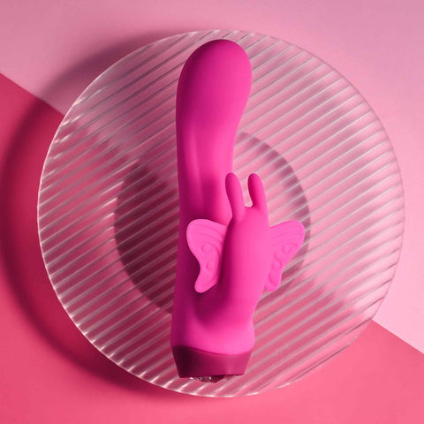 Selopa Butterfly Love - 13.8 cm USB Rechargeable Butterfly Vibrator VIBRATORS-RABBIT