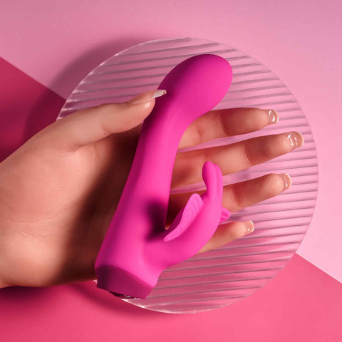 Selopa Butterfly Love - 13.8 cm USB Rechargeable Butterfly Vibrator VIBRATORS-RABBIT
