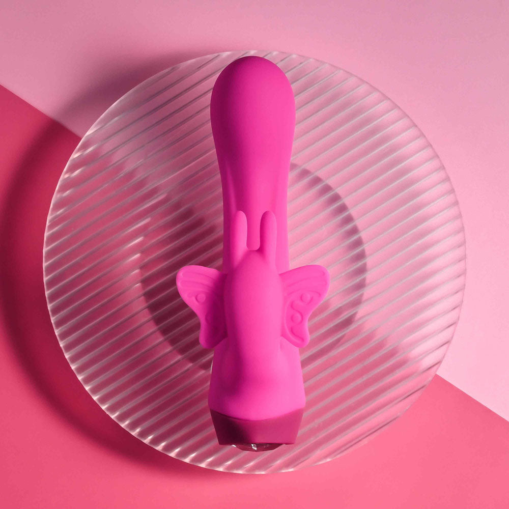 Selopa Butterfly Love - 13.8 cm USB Rechargeable Butterfly Vibrator VIBRATORS-RABBIT