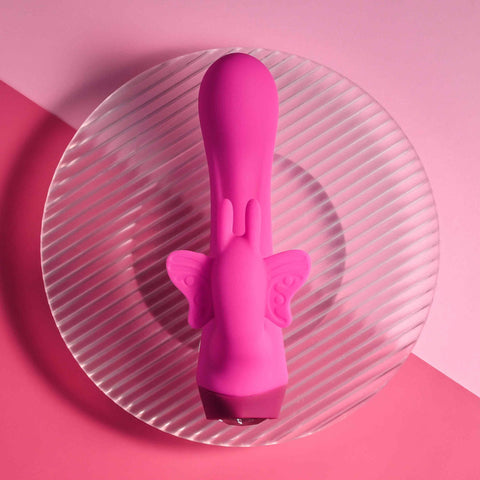 Selopa Butterfly Love - 13.8 cm USB Rechargeable Butterfly Vibrator VIBRATORS-RABBIT