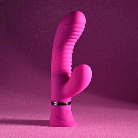 Selopa Next Wave 16.4 cm USB Rechargeable Dual Vibrator VIBRATORS-RABBIT