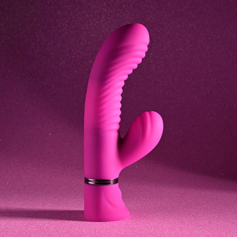 Selopa Next Wave 16.4 cm USB Rechargeable Dual Vibrator VIBRATORS-RABBIT