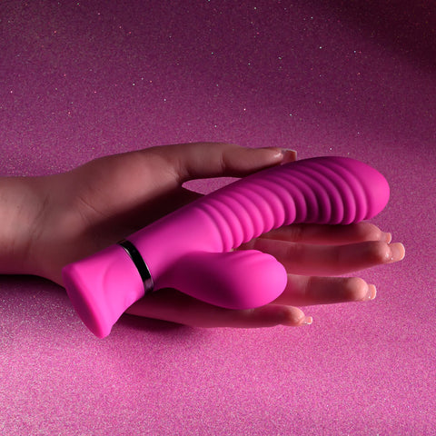 Selopa Next Wave 16.4 cm USB Rechargeable Dual Vibrator VIBRATORS-RABBIT