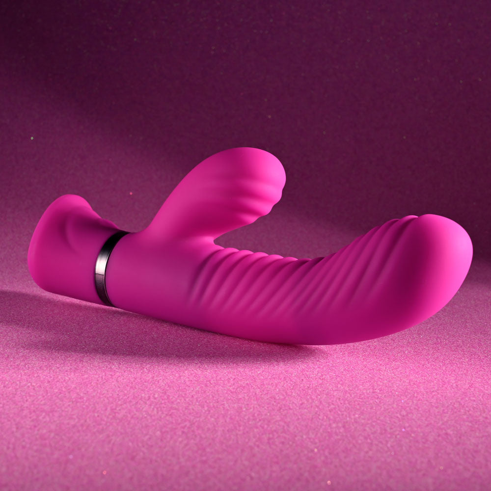 Selopa NEXT WAVE -  16.4 cm USB Rechargeable Dual Vibrator