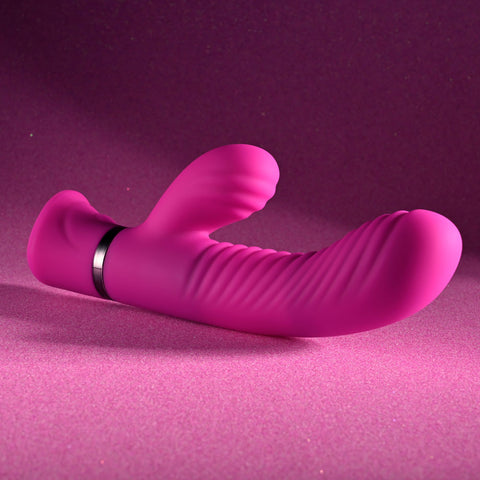 Selopa Next Wave 16.4 cm USB Rechargeable Dual Vibrator VIBRATORS-RABBIT