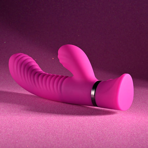 Selopa Next Wave 16.4 cm USB Rechargeable Dual Vibrator VIBRATORS-RABBIT
