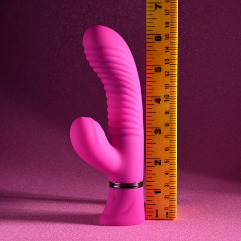 Selopa Next Wave 16.4 cm USB Rechargeable Dual Vibrator VIBRATORS-RABBIT