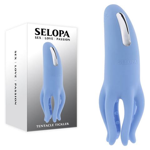 Selopa Tentacle Tickler USB Rechargeable Vibrating Stimulator Purple