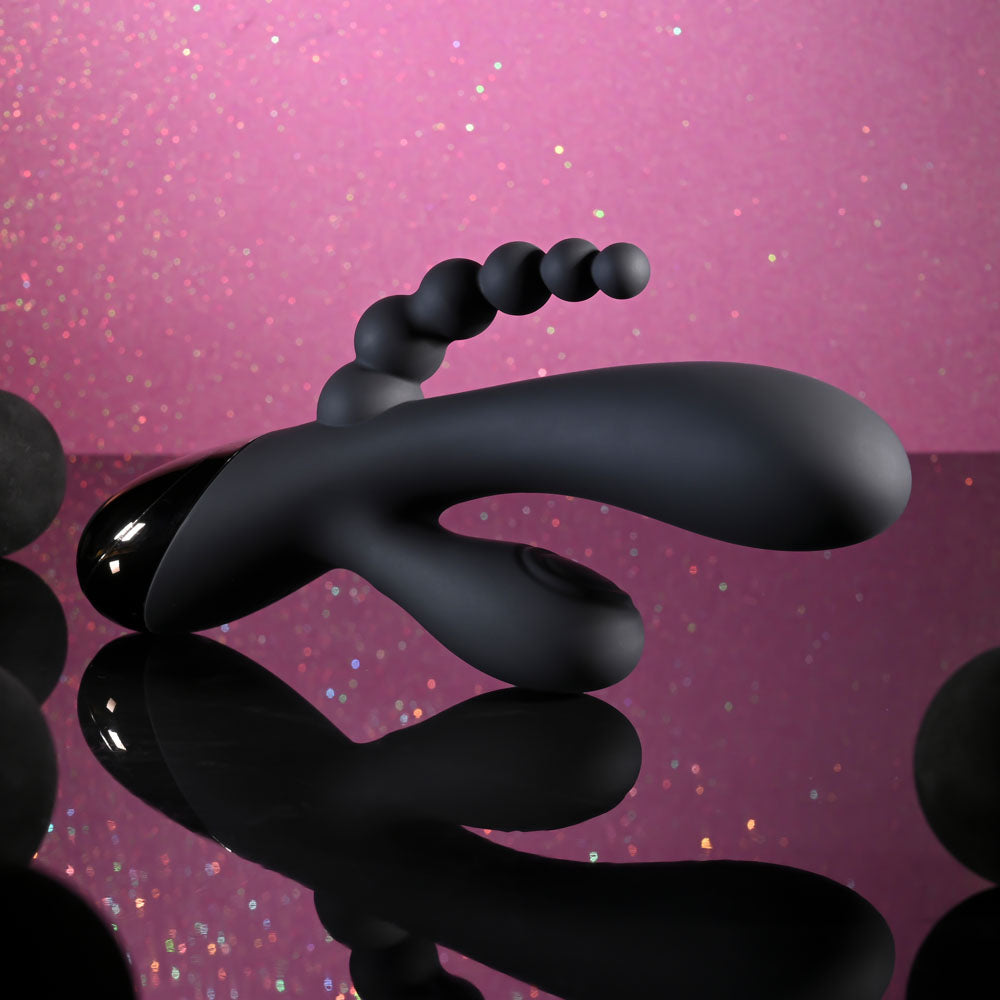 Selopa Triple Aces – USB Rechargeable Triple Stimulator Vibrator 19.7 cm VIBRATORS-RABBIT-MULTI