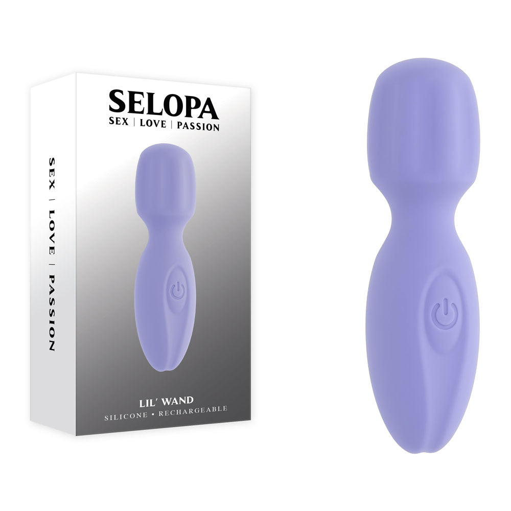 Selopa Lil' Wand 11 cm USB Rechargeable Massage Wand Purple Electric Massager