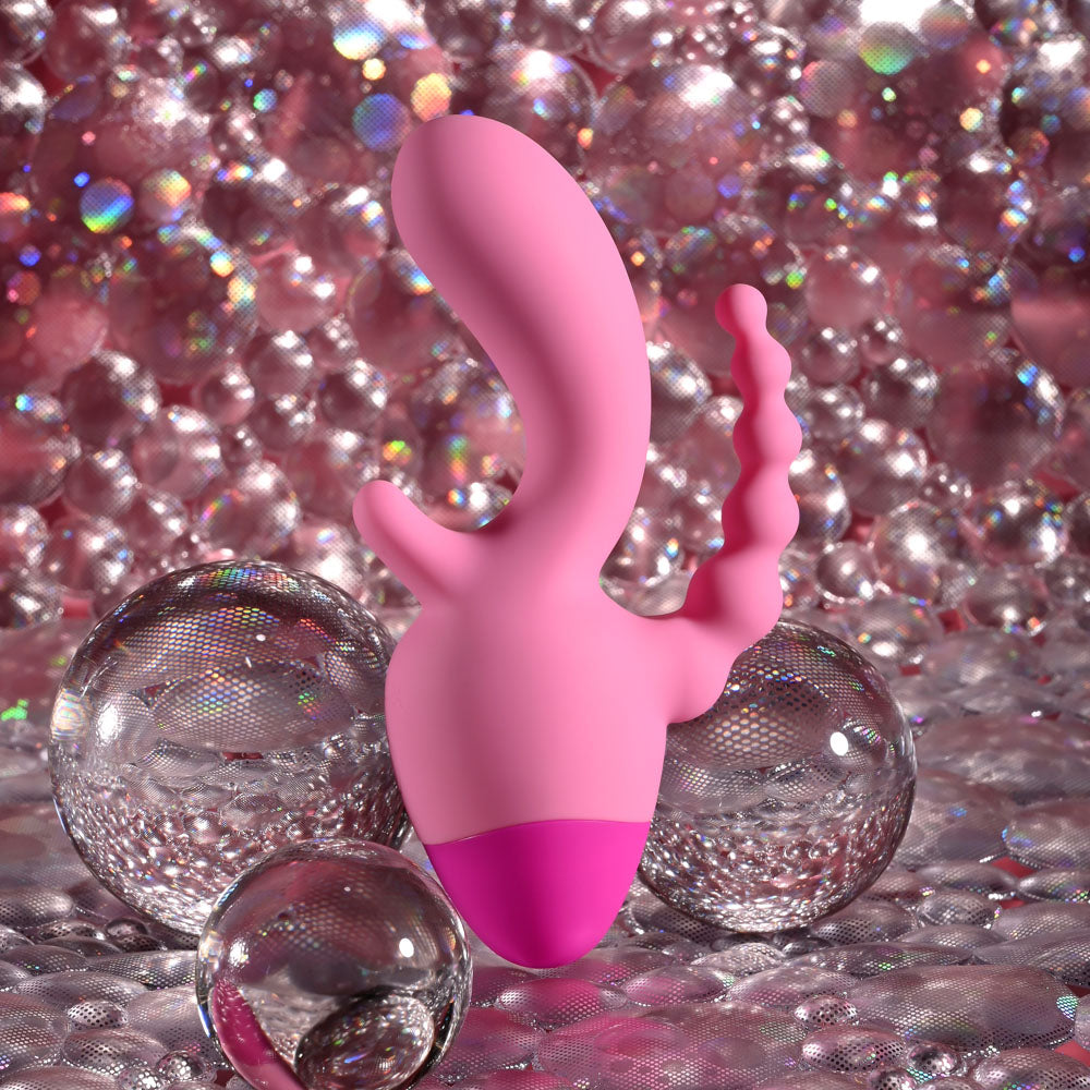 Selopa Game On – USB Rechargeable 3-Point Mini Vibrator > Vibrators > Ladies > Rabbit Multi