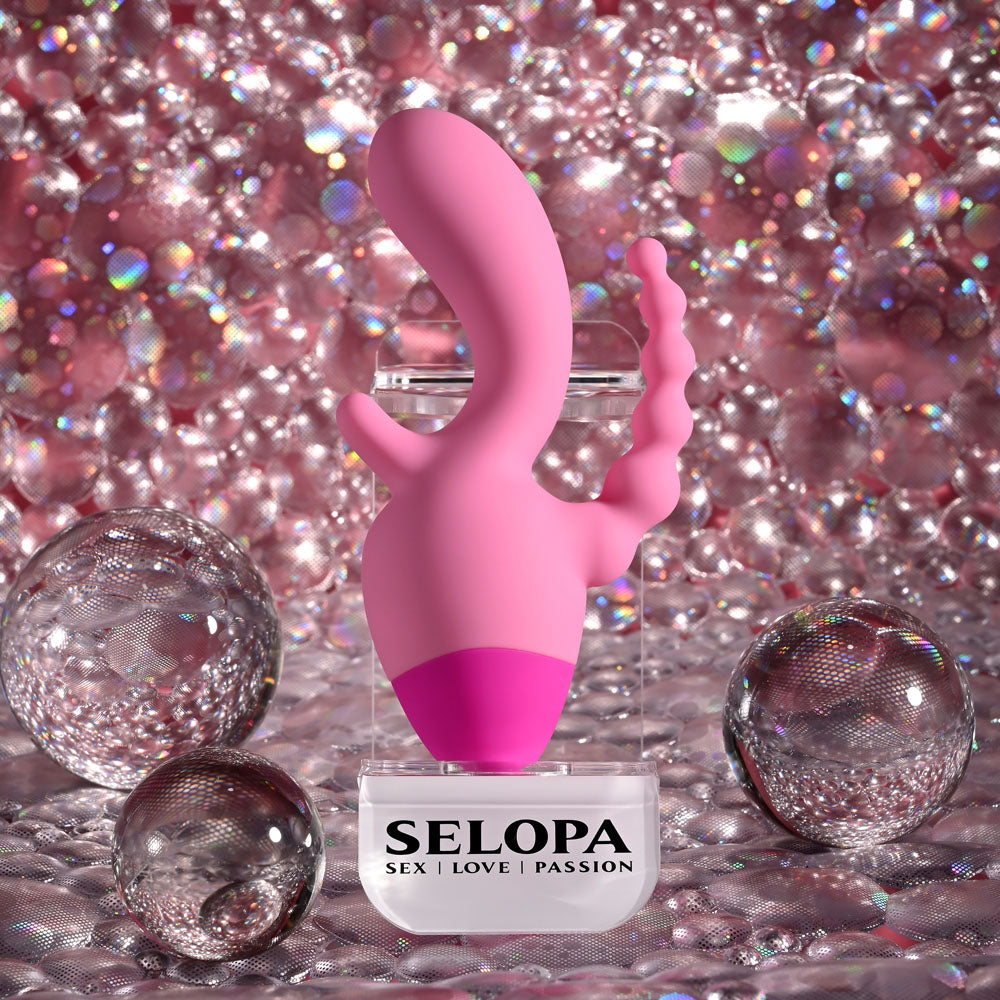 Selopa Game On – USB Rechargeable 3-Point Mini Vibrator > Vibrators > Ladies > Rabbit Multi