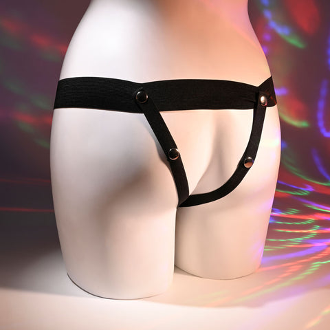 Selopa Our First Hollow Strap On 16.3 cm Dark Hollow Strap On for Beginners Dildos & Dongs