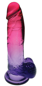Shades 8 Inch Jelly TPR Dong Plum 20.3 cm Multi > Dildos > Realistic Dildos