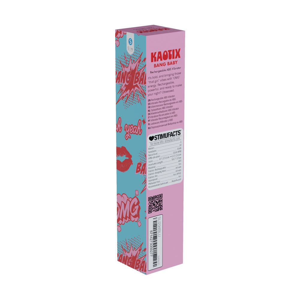 S-Line Kaotix Bang Baby – USB Rechargeable 17.8 cm Vibrator > Vibrators > Standard Vibrators