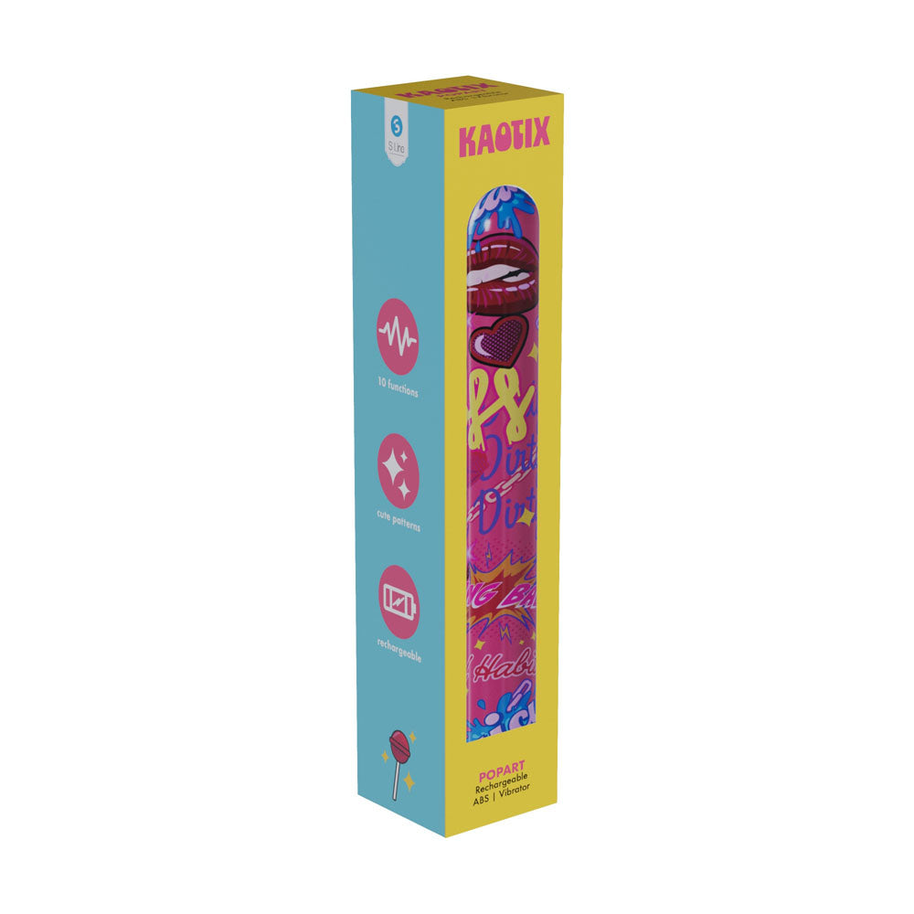 S-Line Kaotix Pop Art – USB Rechargeable 17.8 cm Vibrator > Vibrators > Standard Vibrators