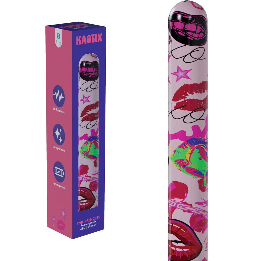 S-Line Kaotix Y2K Princess (Powder) – USB Rechargeable 17.8 cm Vibrator Pink > Vibrators > Standard Vibrators
