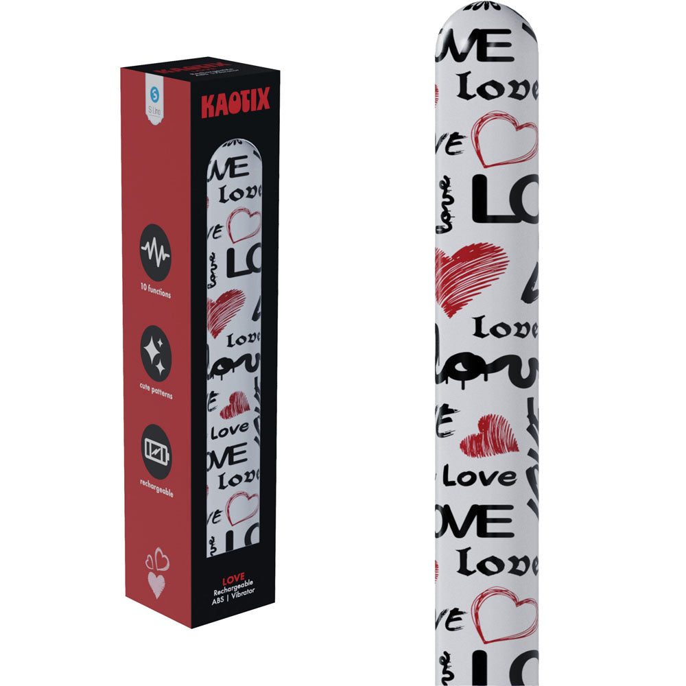 S-Line Kaotix Love (USB Rechargeable) – 17.8 cm Vibrator White > Vibrators > Standard Vibrators