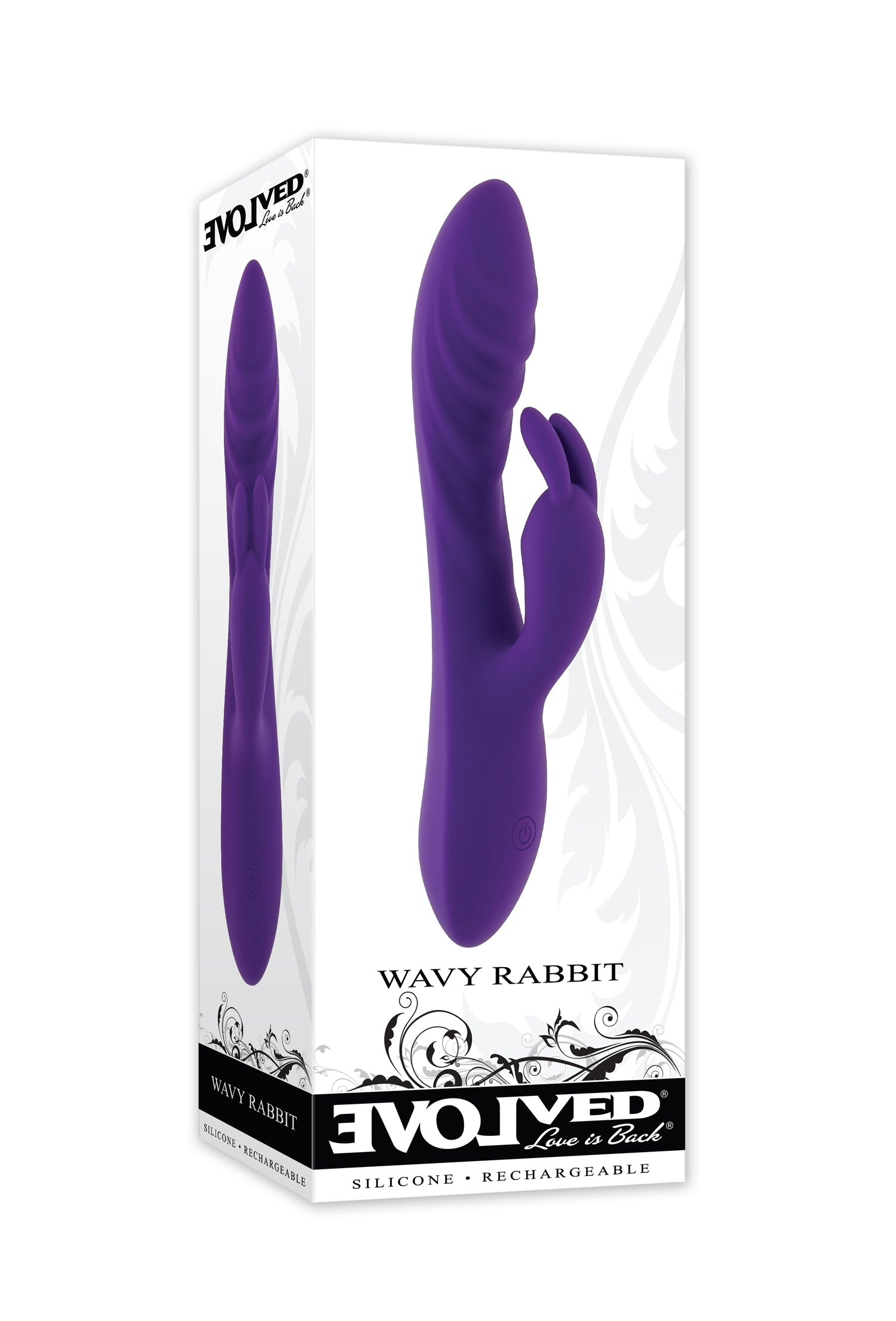 Evolved Wavy Rabbit Vibrator 20.6 cm Toy Purple > Vibrators > Ladies > Rabbit