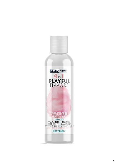 Playful Flavours 4 In 1 Cotton Candy 1oz/29.5ml Lube Default Title Flavoured Lube