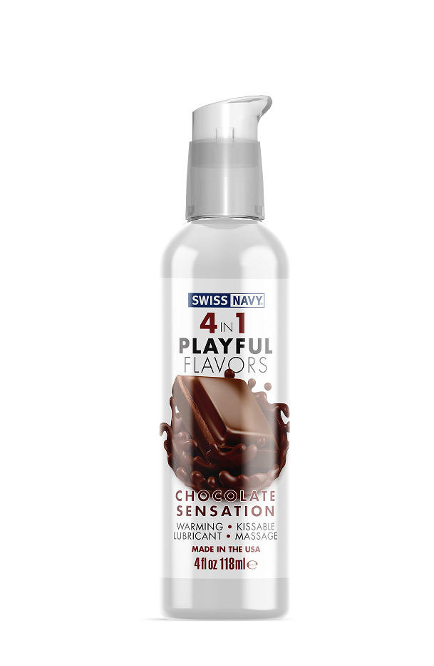 Playful Flavours 4 In 1 Chocolate Sensation 4oz/118ml Default Title Flavoured Lube
